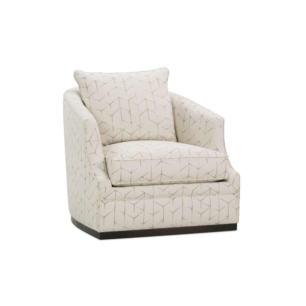 Rowe Furniture Emmerson Swivel Fabric Chair P801-016 20419-89 IMAGE 1