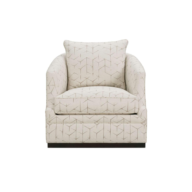 Rowe Furniture Emmerson Swivel Fabric Chair P801-016 20419-89 IMAGE 2