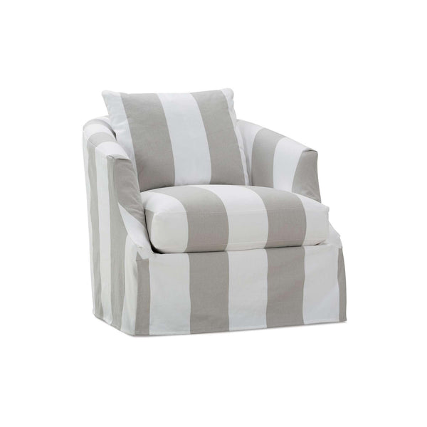 Rowe Furniture Emmerson Swivel Fabric Chair P801-SLIP-016 14170-10 IMAGE 1