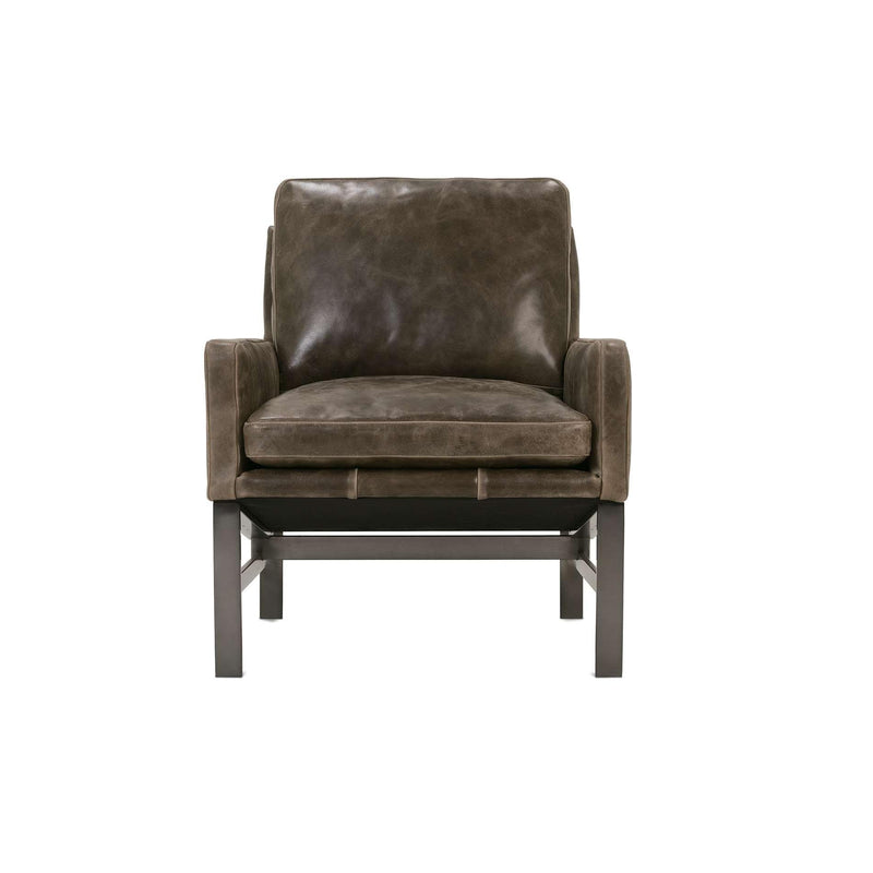Robin Bruce Atticus Stationary Leather Chair ATTICUS-U-L-006 KL222-55 IMAGE 2