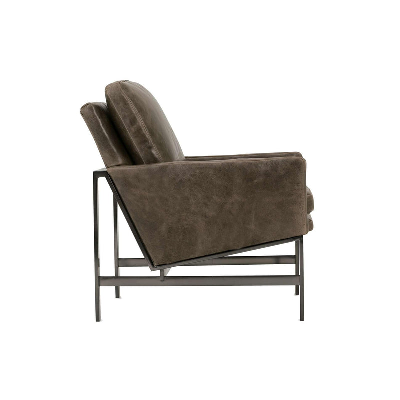 Robin Bruce Atticus Stationary Leather Chair ATTICUS-U-L-006 KL222-55 IMAGE 3