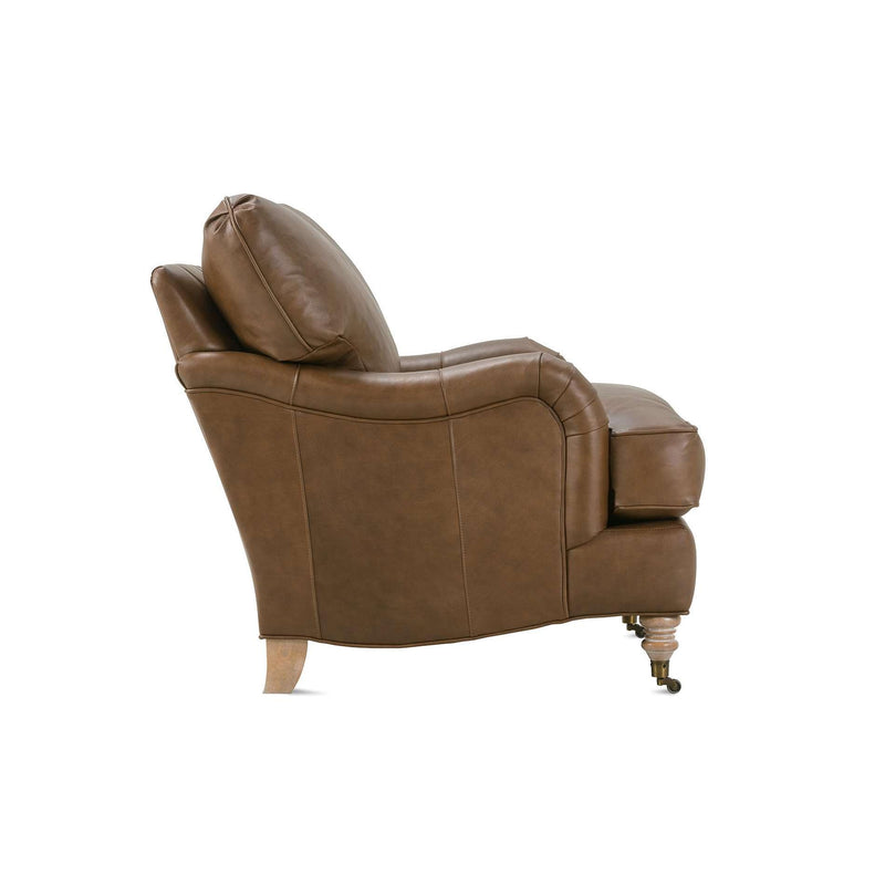 Robin Bruce Brooke Stationary Leather Chair BROOKE-L-CHR KL227-57 IMAGE 3