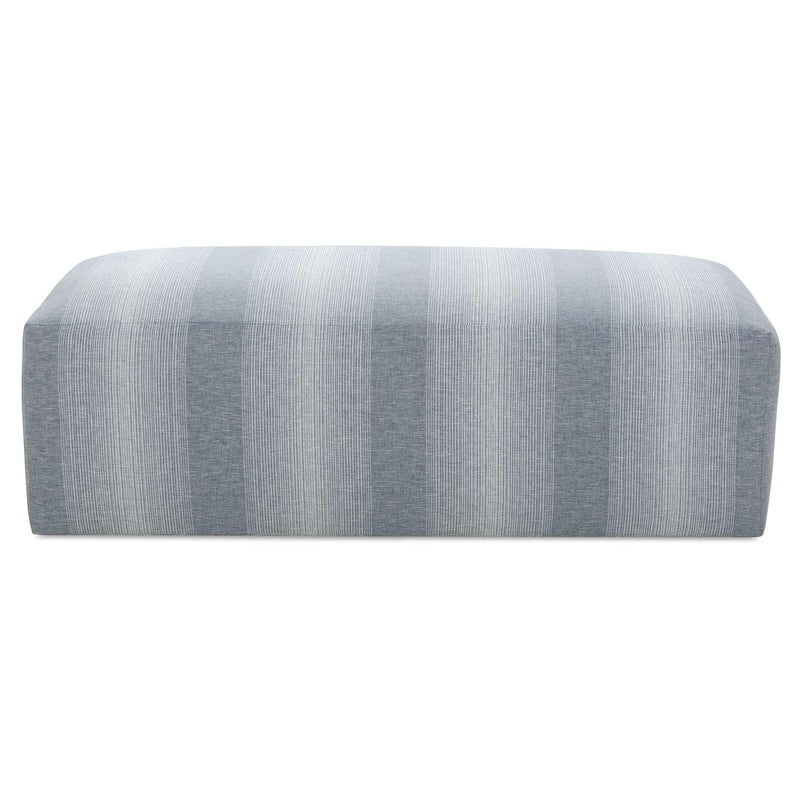 Rowe Furniture Macon Ottoman Macon P870-005 Ottoman - Blue IMAGE 1