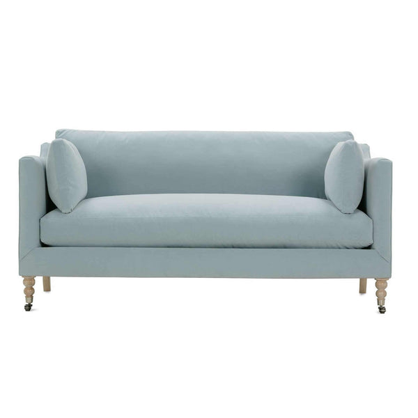 Robin Bruce Madeline Stationary Fabric Sofa Madeline-021 Sofa - Ice Blue/Washed Oak/Pewter IMAGE 1