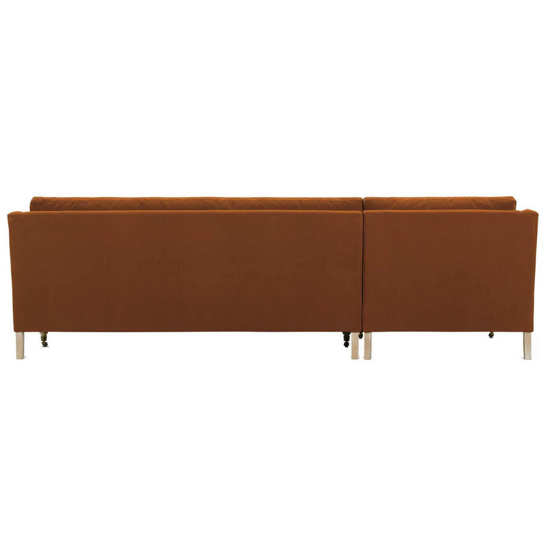Robin Bruce Madeline Fabric 2 pc Sectional Madeline-110/Madeline-215 2 pc Sectional - Terracotta/Washed Oak/Brass IMAGE 4