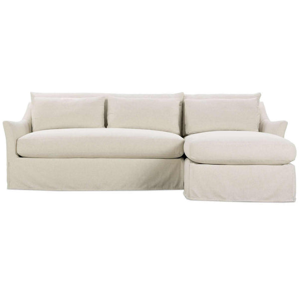 Robin Bruce Moreau 2 pc Sectional Moreau-SLIP-244/Moreau-SLIP-211 Slipcover Sectional - Beige IMAGE 1