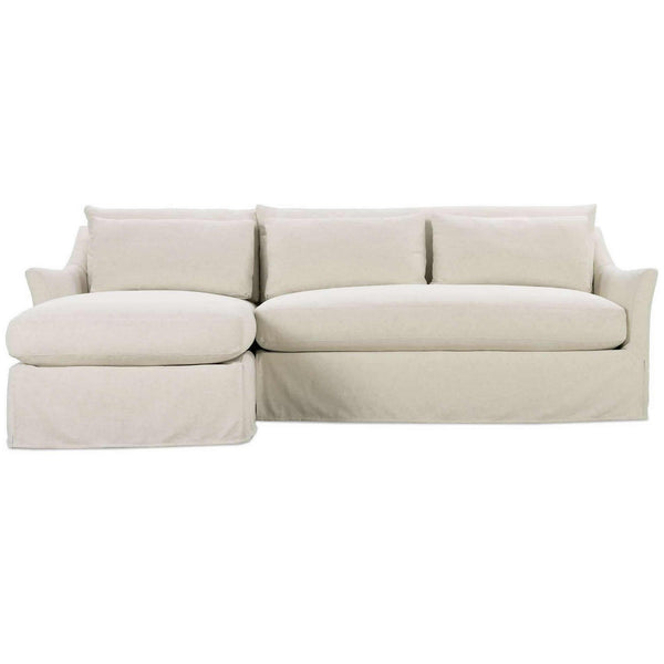 Robin Bruce Moreau 2 pc Sectional Moreau-SLIP-210/Moreau-SLIP-245 Slipcover Sectional - Beige IMAGE 1