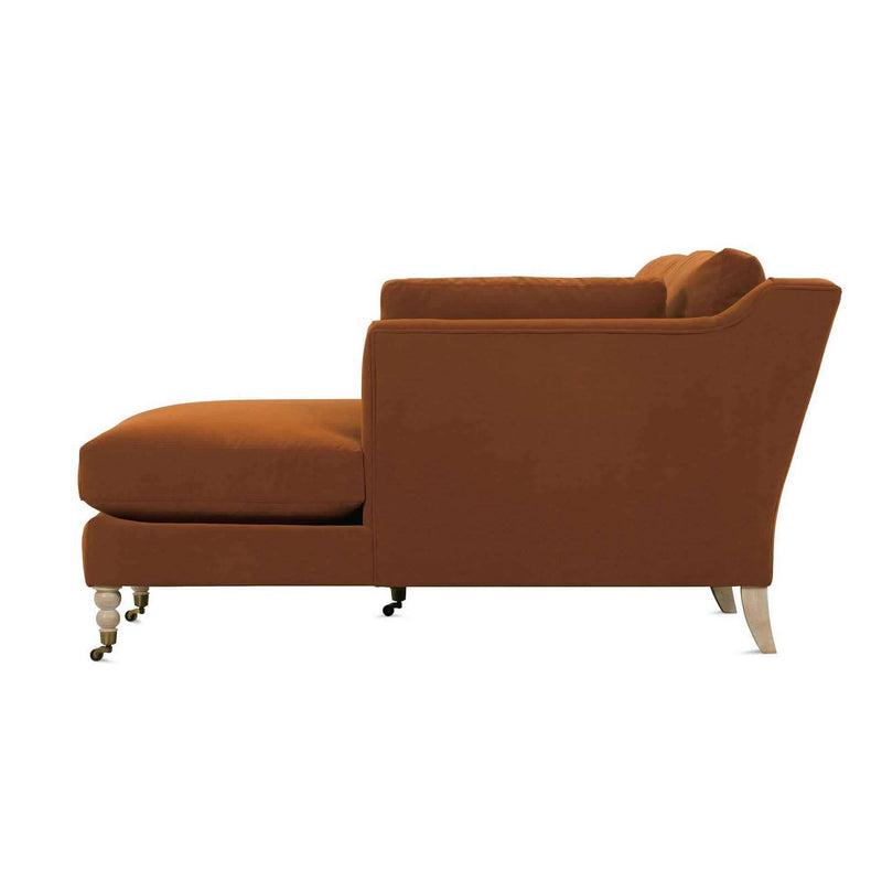 Robin Bruce Madeline Fabric 2 pc Sectional Madeline-214/Madeline-111 2 pc Sectional - Terracotta/Washed Oak/Brass IMAGE 3